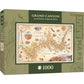 MasterPieces Xplorer Maps 1000 Puzzles Collection - Grand Canyon Map 1000 Piece Jigsaw Puzzle