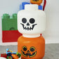 Room Copenhagen Storage Head Small - Pumpkin - Polypropylene Storage Box With Lid For Kids' Toy Storage Stackable Organizer And Fun Storage Solution Lego Toy Box