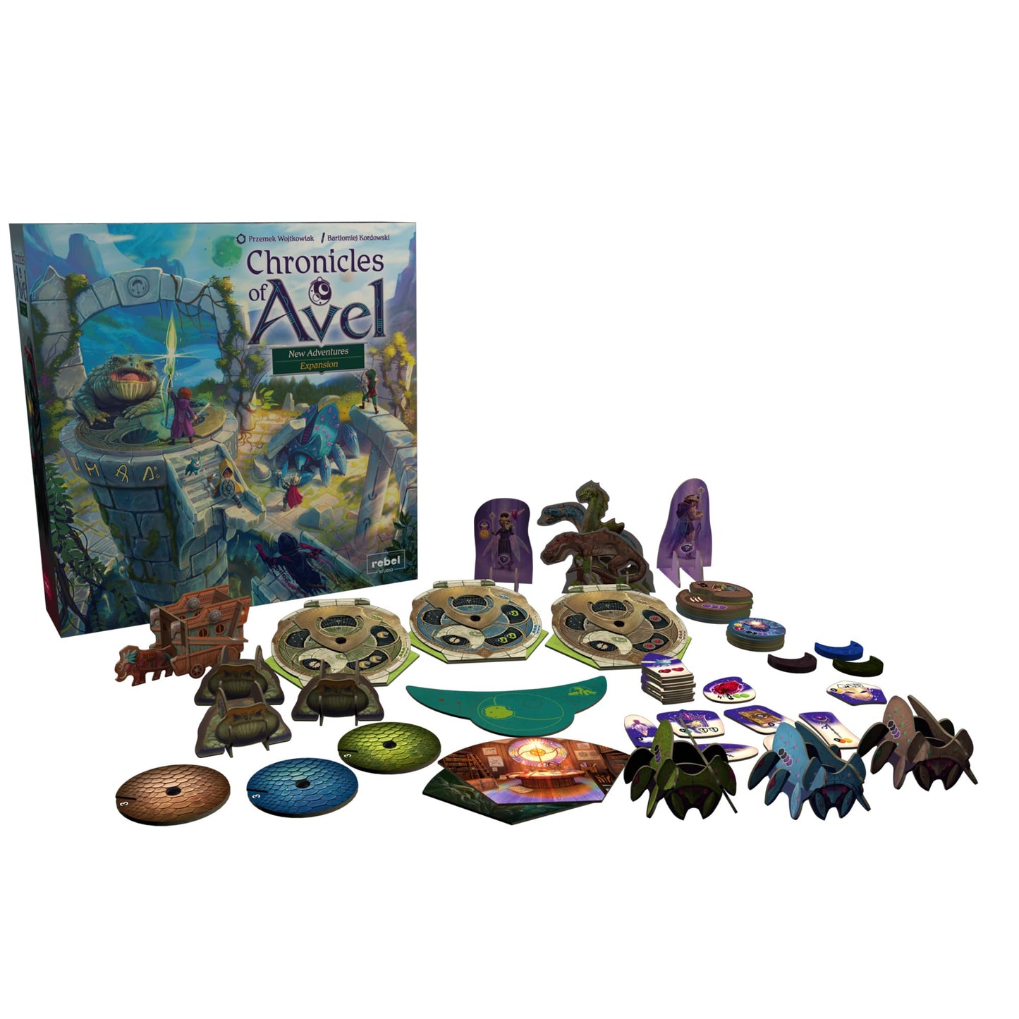 Chronicles Of Avel: New Adventures Expansion - Fantasy Game, Cooperative Strategy Game For Kids And Adults, Ages 8+, 1-4 Players, 60 Minute Playtime, Made By Rebel