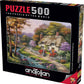 Anatolian 500 Piece Jigsaw Puzzle - Spring Cottage, Multicolor, Model #3577, Cardboard