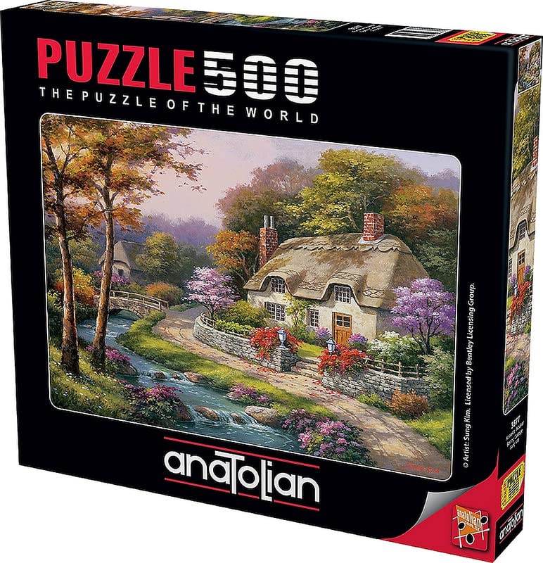 Anatolian 500 Piece Jigsaw Puzzle - Spring Cottage, Multicolor, Model #3577, Cardboard