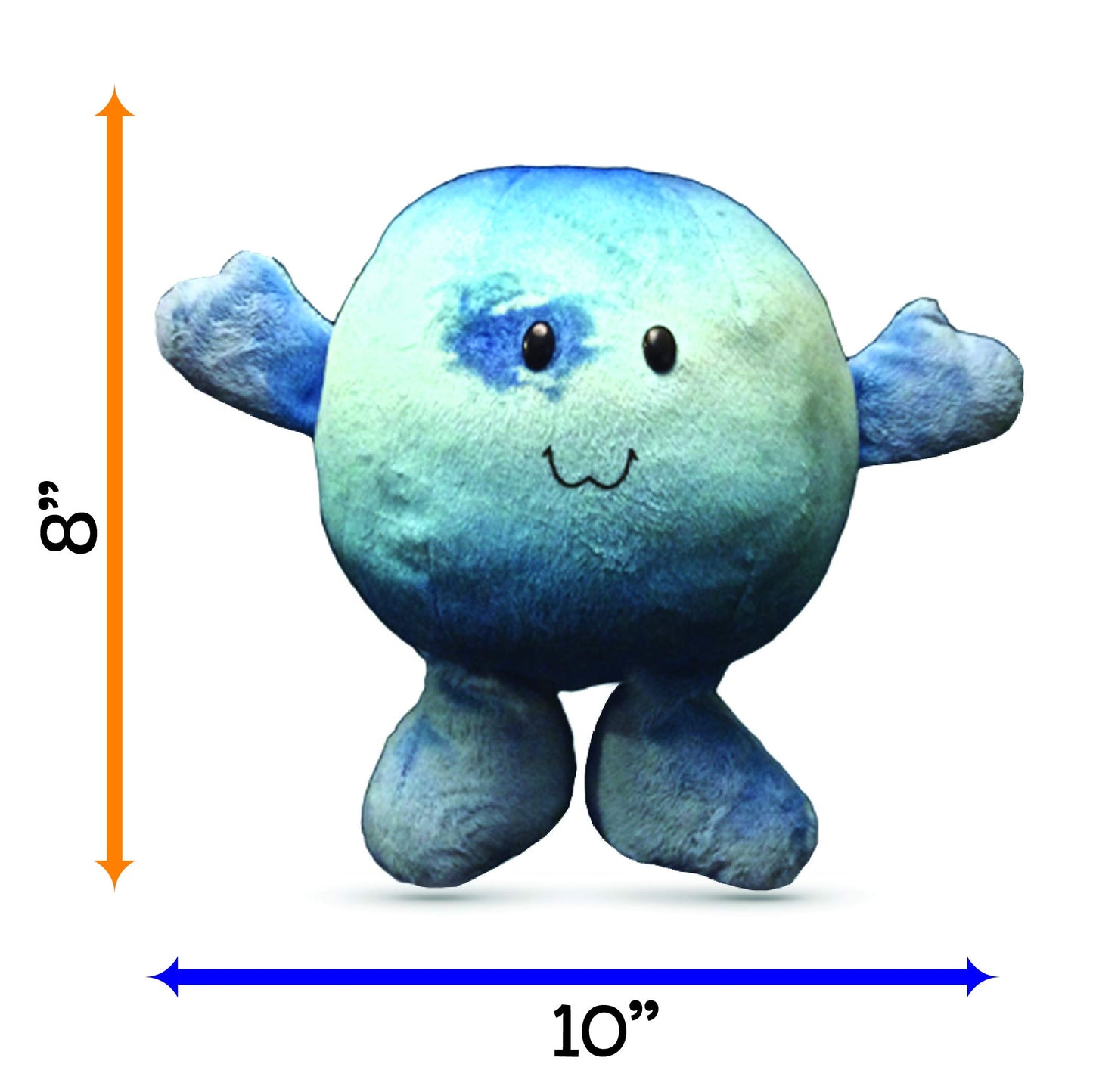 Celestial Buddies Neptune Buddy Plush Toy - 6.5" Blue Polyester Astronomy Planet