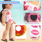 Msyo 18 Inch Doll Swim Accessories Set, Passionate Doll Beach Sunbathing Playset For American Doll Girls, Includes Doll Bikini Swimsuits, Heart-Shaped Sunglasses, Goggles, Sandals And Swimming Ring