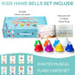 Desk Bells, Rainbow Diatonic Hand Bells For Kids With 17 Songbook & Musical Flash Cards, Toddler Preschool Musical Learning Toys, Boys & Girls Birthday Gift For 3-Year-Old And Over