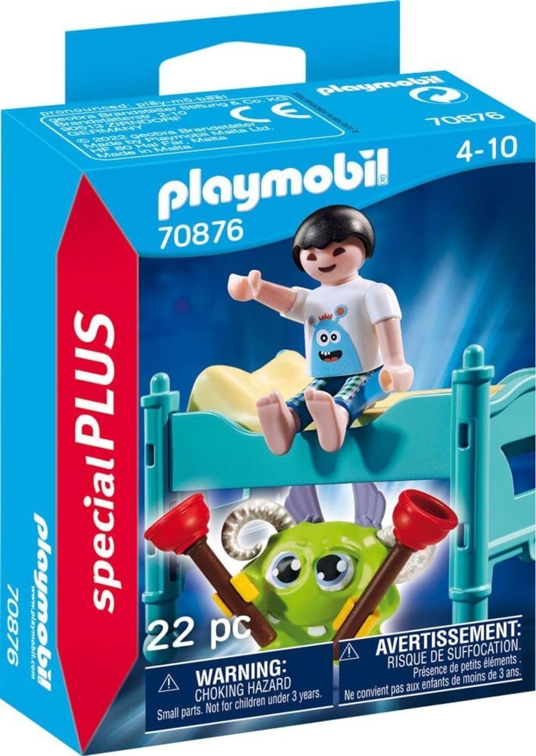 Playmobil Child with Monster Figurine - Multicoloured, One Size, Model 70876, Plastic