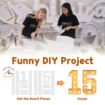 Imprsv 3Ft Light Up Numbers, Marquee Numbers 15Th Birthday Decorations For Girls Boys, Large Light Up Numbers 15Th Birthday Wome