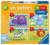 Ravensburger My First Puzzle: On Safari Jigsaw Puzzle (2-5 Pieces) - Unique Cardboard Design for Kids, Multi-Color, Model 7301