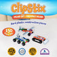 POPULAR PLAYTHINGS Clipstix Deluxe Building Set, 150 Pieces, Multicolor, Plastic, Model 90101
