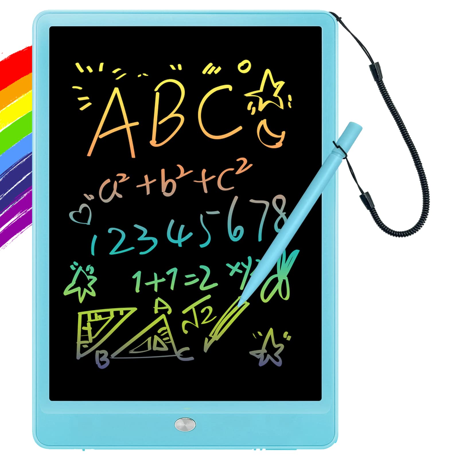 ORSEN 10 Inch LCD Doodle Board Writing Tablet for Kids - Colorful Drawing Pad and Educational Toy Gift for 3-6 Year Old Boys and