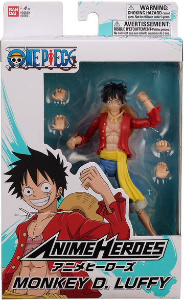 Anime Heroes Monkey D. Luffy Action Figure 36931, Multicolor, One Piece