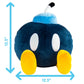 Club Mocchi Mocchi Bob-Omb Plushie - Squishy Mario Toy - Collectible Figure - Soft Plush And Room Decor - 15 Inch