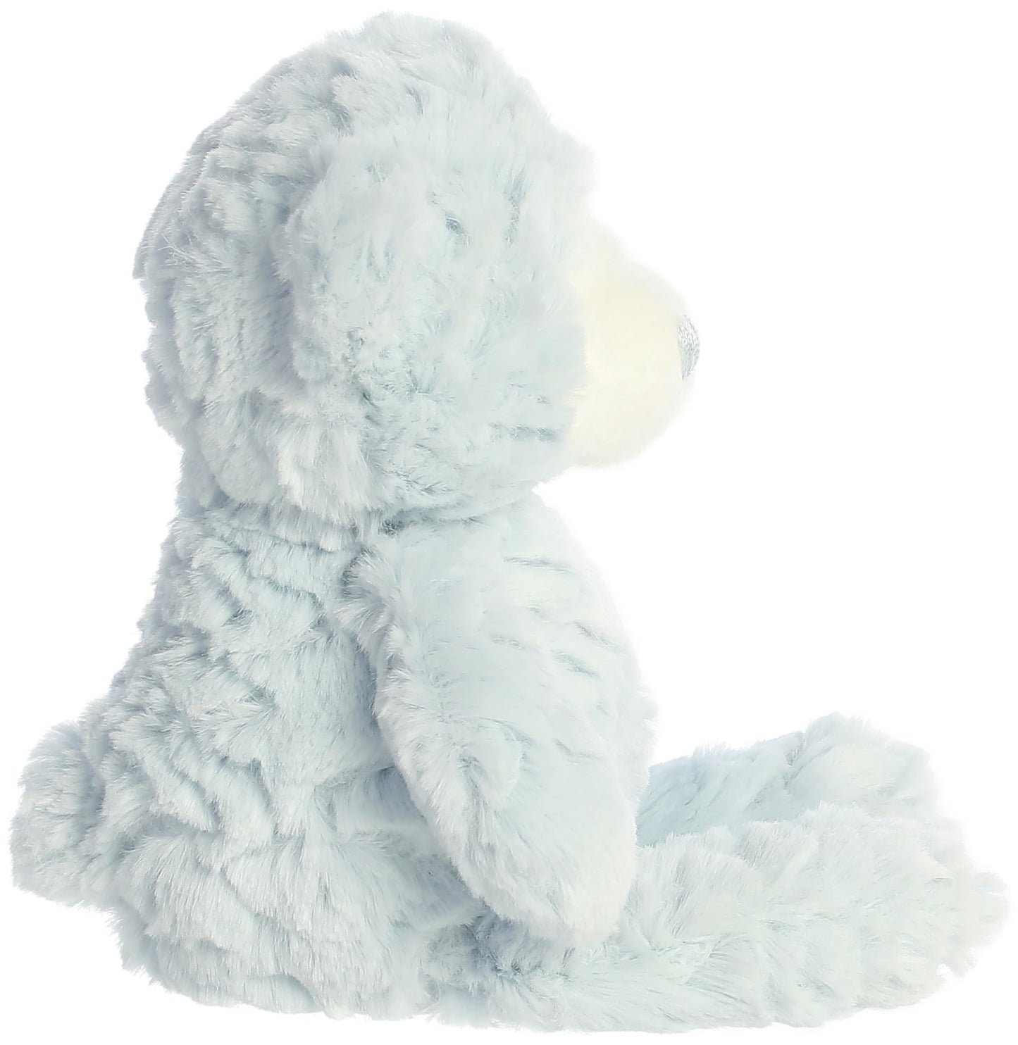 Aurora® Snuggly Huggy Bear™ Baby Stuffed Animal - Comforting Companion - Imaginative Play - Blue 10 Inches