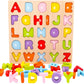 WOOD CITY Alphabet Puzzle - Educational ABC & Number Learning Toys for Toddlers, 2 Pack, Wooden, Ideal for Ages 1-3