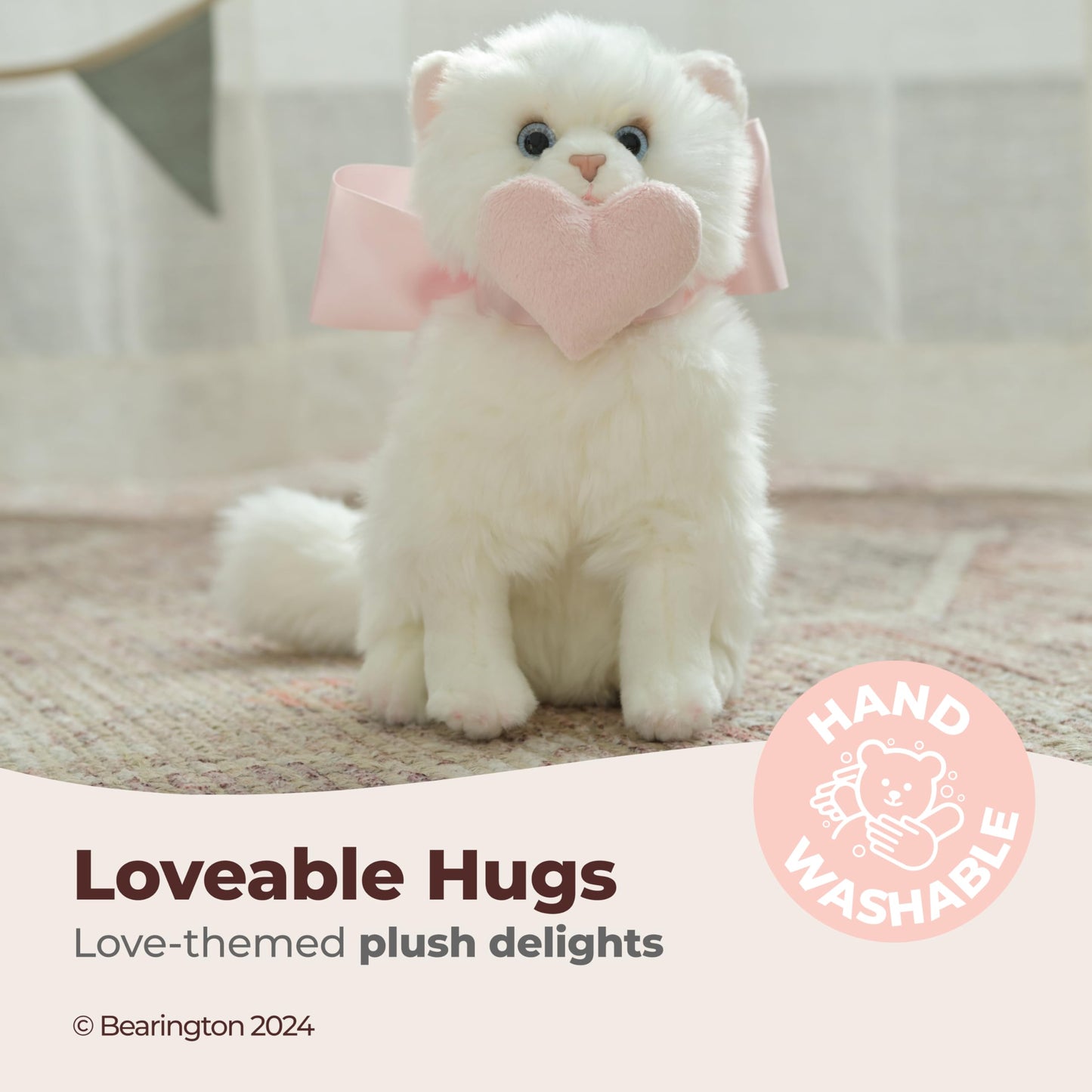 Bearington Pretty Kitty Stuffed Cat, 10 Inch Kitten Stuffed Animal