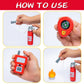 Umu Firefighter Costume For Kids, 14 Pcs Pretend Toy Wooden Fireman Role Play Firefighter Accessories With Fire Extinguisher And