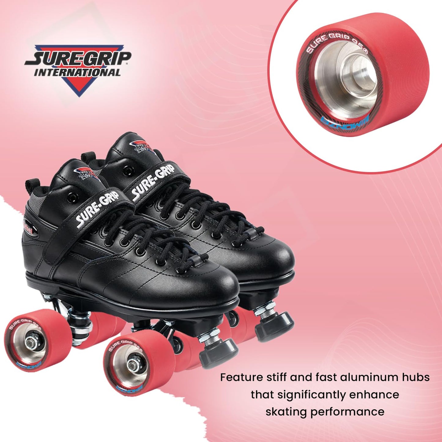 Monza Sure-Grip Wheels (Red 95A)
