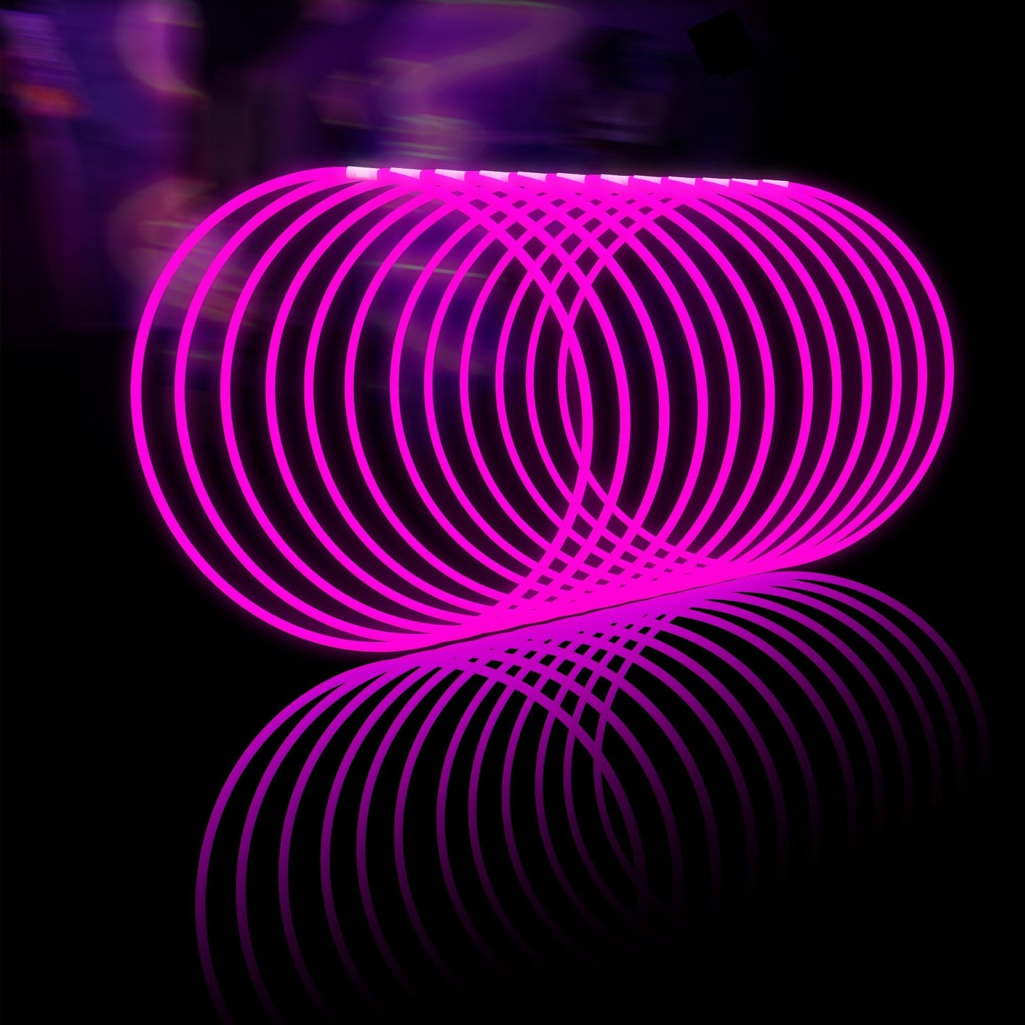 Glow Fever Glow Sticks Bulk 100Ct 22'' Glow Necklaces With Connectors, Neon Light Sticks For Party Festivals Raves Concert Birthday Wedding, Pink