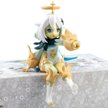 Paimon Figure Genshin Figurine Merch Impact Paimon Figure Sitting 1/7 Scale Game Action Figure Character Model Anime Toys