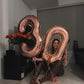30 Balloon Number, Rose Gold Number 30Th Birthday Balloons 40 Inch, 30 Years Old Rose Gold Birthday Decorations For Men Women, 3