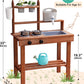 Robud Mud Kitchen For Kids Outdoor, Wooden Outdoor Play Kitchen, Kids Mud Kitchen With Removable Sink & Faucet, Monteeori Toys F