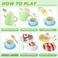 Gagaku Wooden Tea Set And Wooden Play Dishes 2 In 1 Play Food Set Toy 28 Pcs Montessori Wooden Play Kitchen Accessories Kitchen