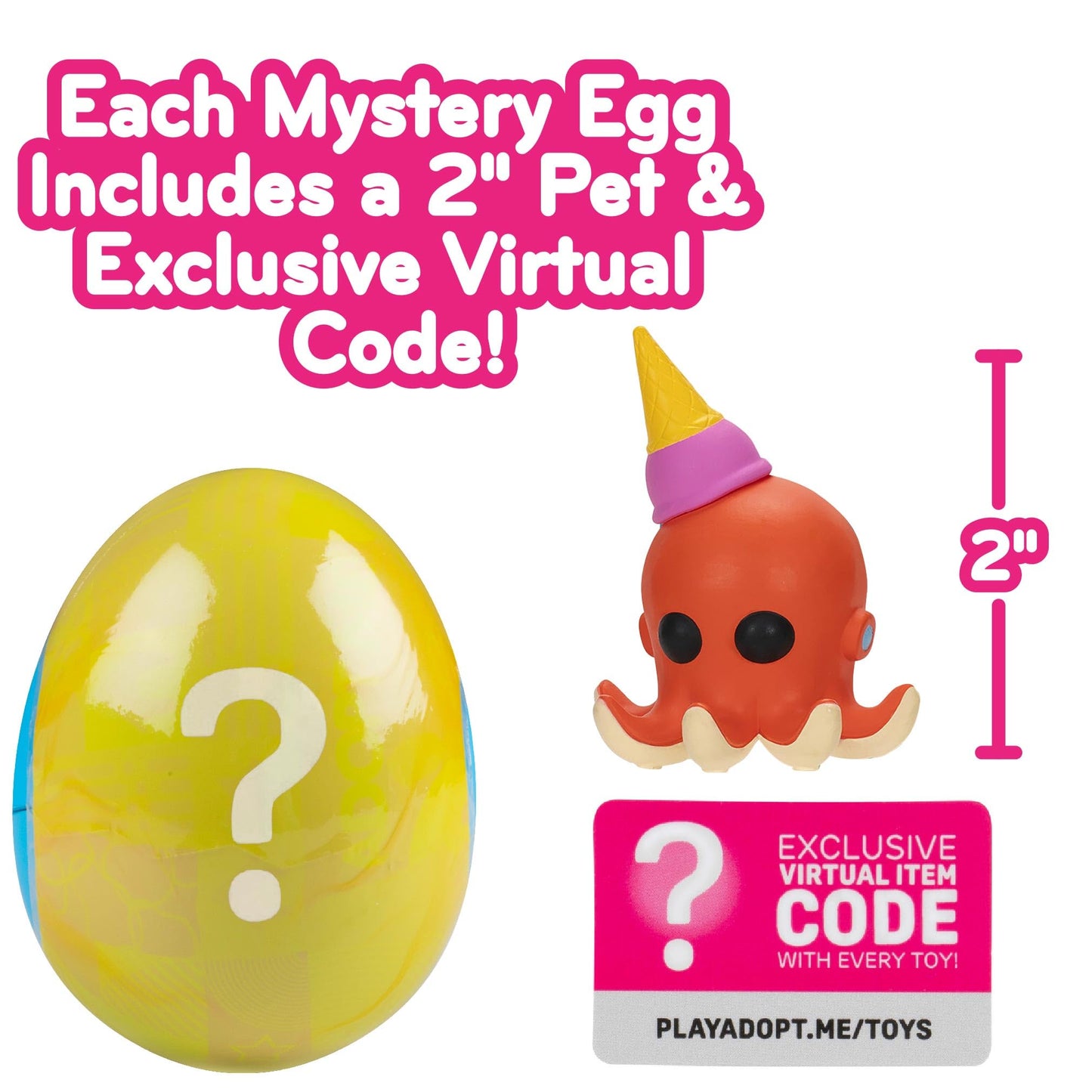 Jazwares Adopt Me! Mystery Pets Blind Box - Series 5 Mini Animal Toy, Assorted Styles, Exclusive Game Code, Perfect for Kids