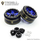Treal 1.0 Beadlock SCX24 Wheels (4P) Classic 5-Star 1 Micro Bead lock Wheel for Axial 1/24 SCX24 Dodge Deadbolt C10 Gladiator Cr
