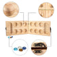 AMEROUS Wooden Mancala Board Game Set - Folding Design with 72+8 Multi Color Glass Stones - Portable Travel Game for Kids & Adults