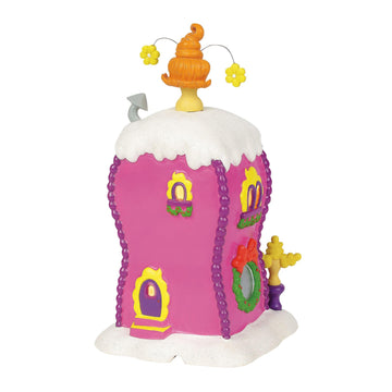 Department 56 Dr. Seuss Grinch Village La Boutique Beauty Parlor Lit Building, 6.75 Inch, Multicolor