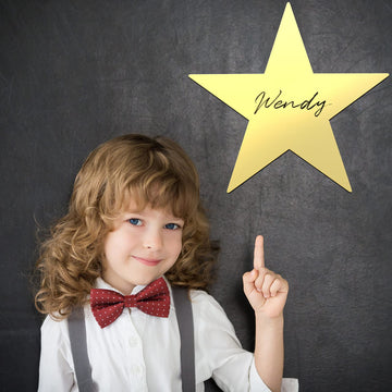 Outus 11 Inch Large Gold Star Cutouts Double Printed Paper Stars Decoration Red Carpet Party Supplies for Wedding Party Movie Ni