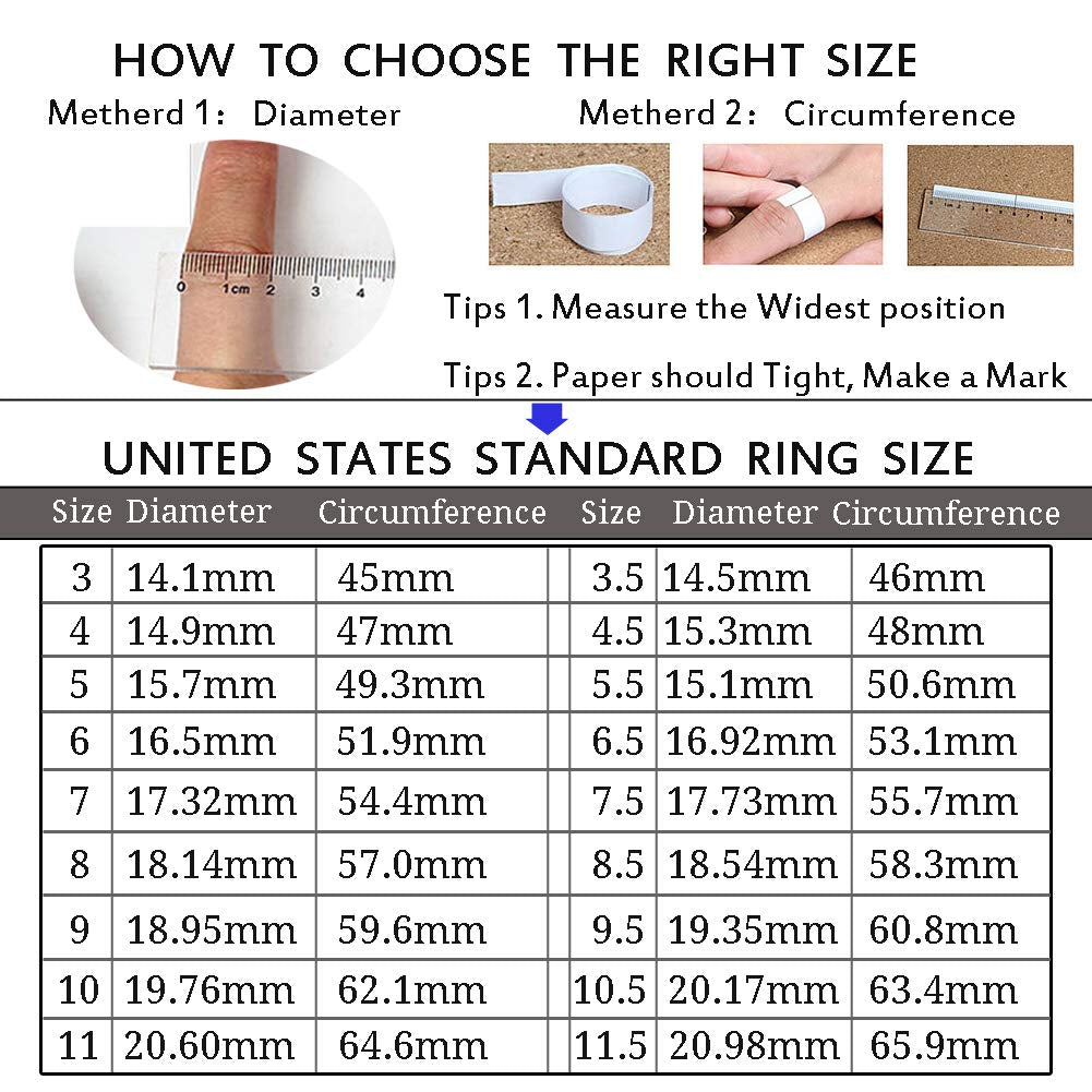 Titanium Stainless Steel Anxiety Fidget Spinner Ring For Women Men Fidget Toys Adults Size 9 Spinning Ring For Width 6Mm Blue