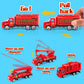Bloolilies 6 Pack Diecast Fire Trucks, Mini Fire Truck Toy For Toddlers 3-5, Kids Fire Engine Emergency Vehicles Set For Boys Gi