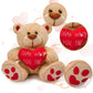 Casetank Valentines Day Gifts Teddy Bear Stuffed Animals Plush Bear & Heart,Birthday Gifts For Her Women Girlfriend Wife Mom Kid