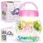 Diy Light-Up Unicorn Terrarium Kit For Kids,3 Light Modes Unicorn Toys & Activities Kits Presents,Arts & Crafts Unicorns Gift For Girls Age 4 5 6 7 8-12 Year Old Birthday Gift, Bedroom Decor
