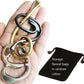 Cast Metal Brain Teaser Puzzle Metal Puzzle Brain Teaser Exploration And Thinking Toy Intellectual Teaching (Two Rings) Ginfh