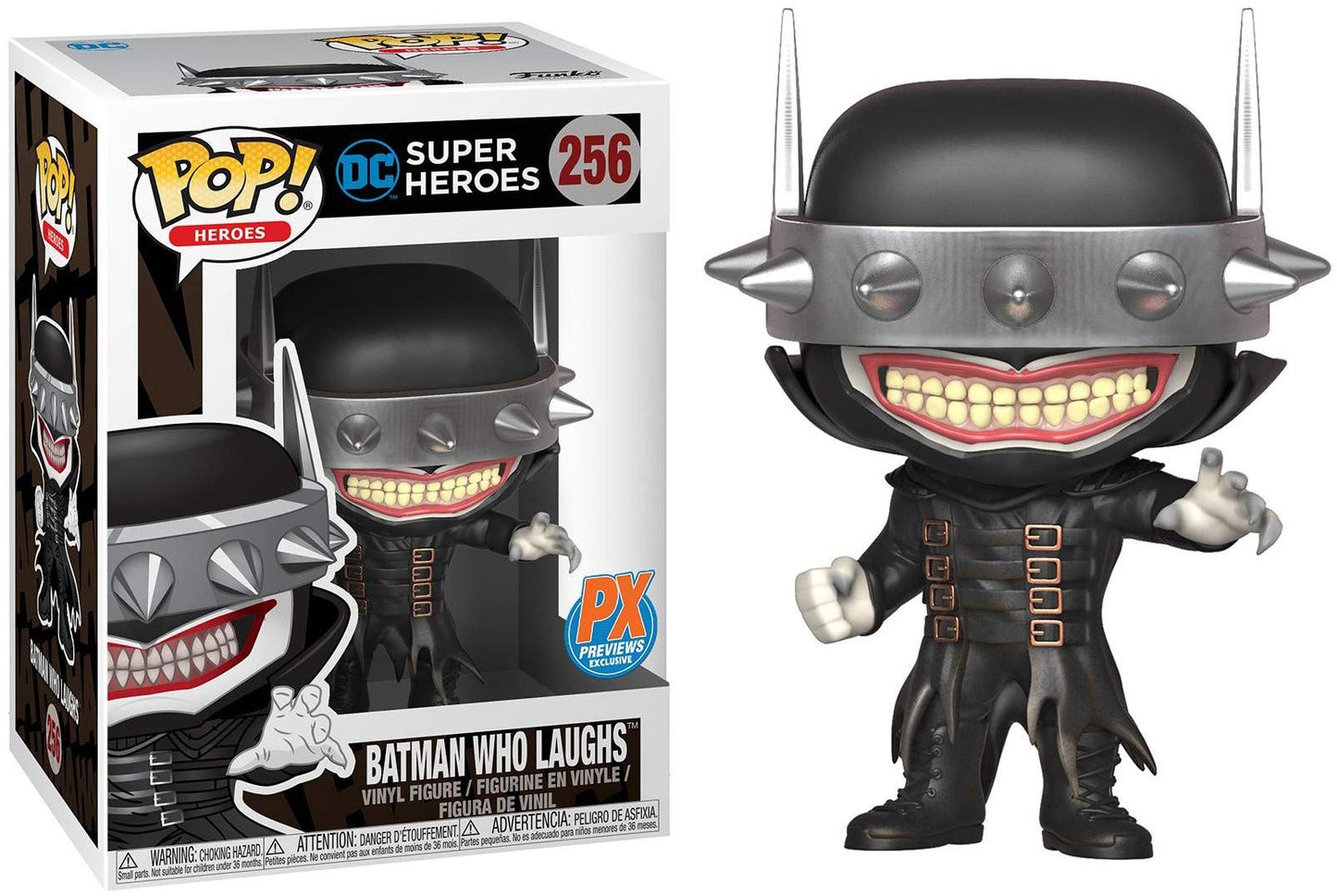 POP DC Heroes: Dark Nights Metal - The Batman Who Laughs (PX Previews limited availability) Funko Pop! Vinyl Figure (Bundled with Compatible Pop Box Protector Case)  Multicolored  3.75 inches