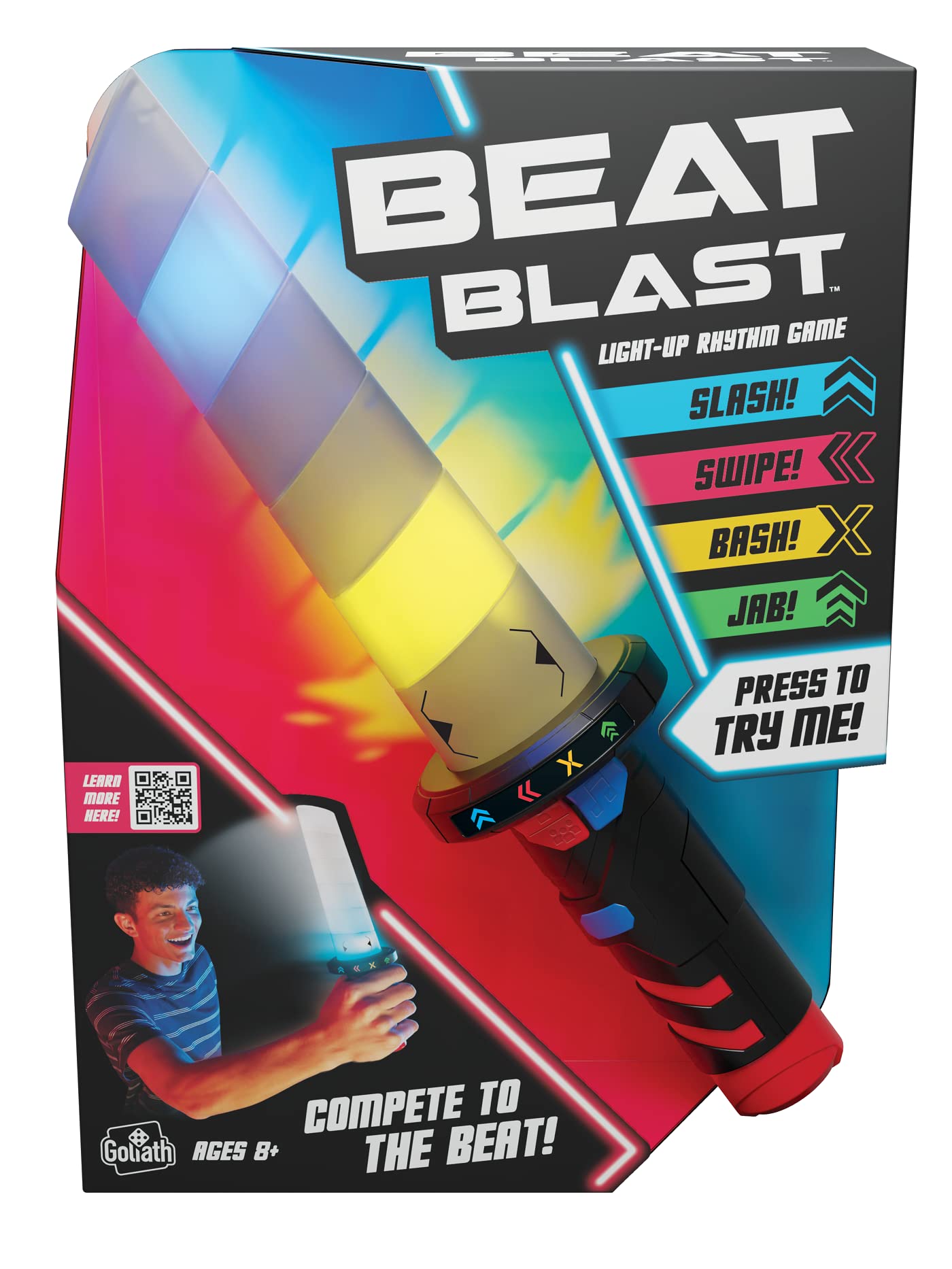 Goliath Beat Blast Game - Swing The Beat Stick on The Rhythm of The Music to Score Points - Lights and Sounds Game for Ages 8 an