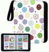 Thisness Yoto Card Holder - 120 Cards Capacity, Medium to Large, PU Material, Smile Color, Model US-DLL, Zipper Card Case Organizer