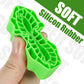 Injora 4Pcs Silicone Rubber Inserts For 64 * 24Mm 1.3'' Tires(Green)