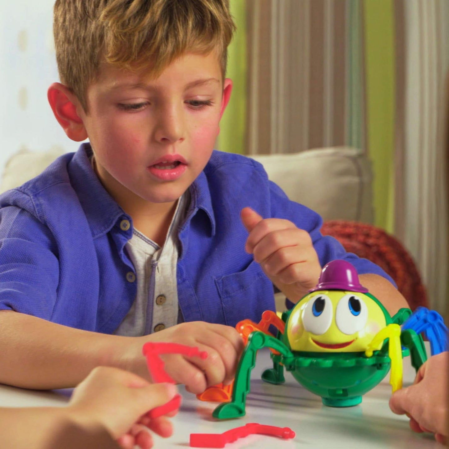 Top Secret Toys Jitterbug Motorized Skill And Action Game | Get Jitters Playing Jitterbug! Race To Attach His Colored Legs While He Moves Frantically | Hand-Eye Coordination, Family Fun, Ages 4+
