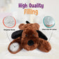 Cuddle Buds Weighted Dog Stuffed Animal - 20" Plush, 5lbs, Soft Polyester, Ideal for Sensory Needs, Model CB-WD01, Dog Color
