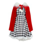Xinxiaomeng 7PCS Cindy Lou Who Costume Kids Girls Christmas Costume Cindy Dress Cape Wig Christmas Elf Outfit Accessories
