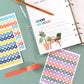 Monolike Retro Candy Alphabet Stickers Set - 6 Design Stickers, 18 Sheets In Total