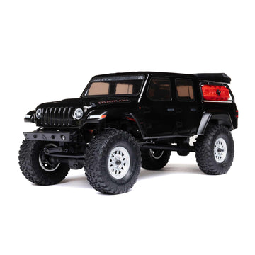 Axial RC Truck SCX24 Jeep Gladiator 4 Wheel Drive Rock Crawler Brushed RTR (Nothing Needed to Complete Ready-to-Run), Black, AXI