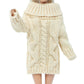 Bjdbus Winter Turtleneck Sweater Clothes For 11.5 Inch Girl Doll Accessories (Light Apricot)