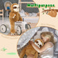 Tezituor Sloth Stuffed Animal Set,5 Pcs Sloth Plush Toy 22 Inch Large Mommy Stuffed Sloth With 4 Babies, Soft Cute Sloth Toys For Girls Boys, Brown