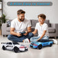 Yuan Plan 1/24 4Wd High Speed Rc Car With Led Light, Two Rechargeable Batteries And Drift Tires, Rc Car For Kids And Adults, Blu