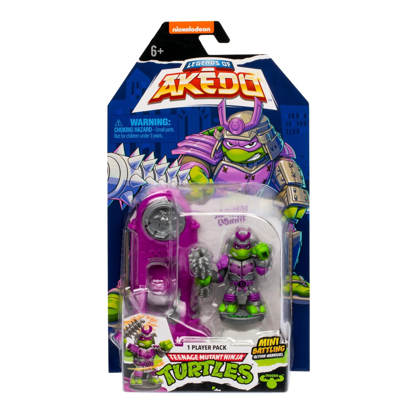 Legends of Akedo Teenage Mutant Ninja Turtles (TMNT)  Mini Battling Warriors  8 Mini Battling Warriors to Collect Including New Fighters  with Unique  (Samurai Donnie)