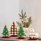 Namalu 16 Pcs Christmas Decorations Christmas Tree Table Centerpieces Buffalo Plaid Snowflakes Christmas Centerpiece For Home In