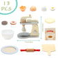 Giant Bean Wooden Toy Mixer, Kids Play Kitchen Accessories, Pretend Play Toy Blender For Boys Girls Ages 3+
